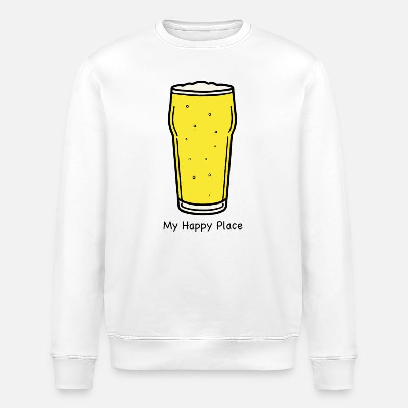 Graphique Golden Draft Pint - Sweat bio ROLLER Stanley/Stella Unisexe - blanc