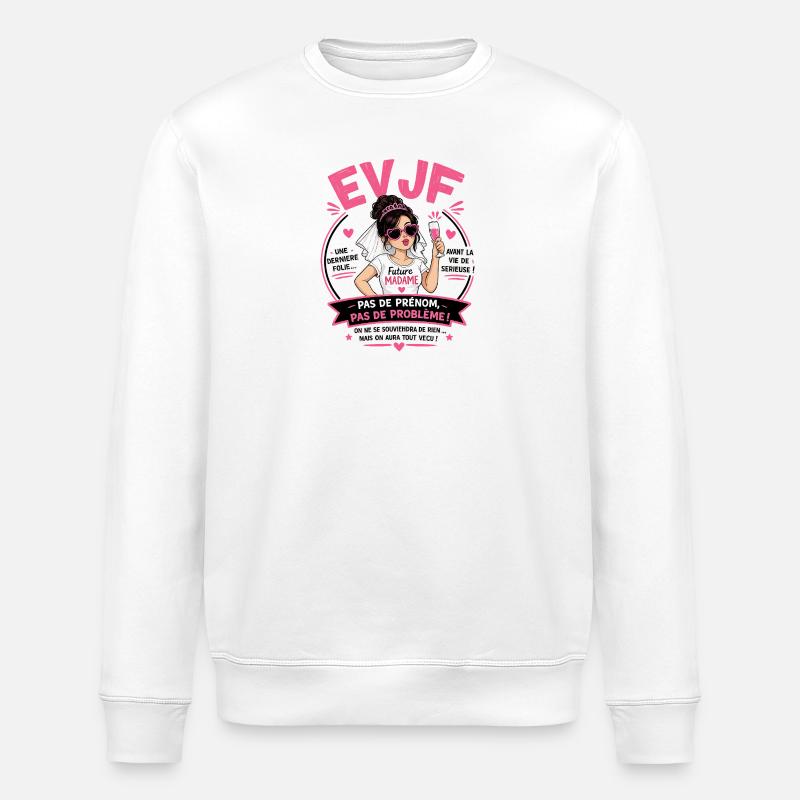 EVJF Future Madame - Sweat bio ROLLER Stanley/Stella Unisexe - blanc