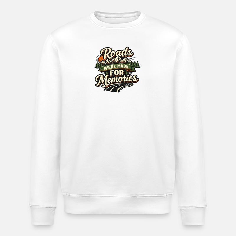 Routes Pour Nos Souvenirs - Sweat bio ROLLER Stanley/Stella Unisexe - blanc