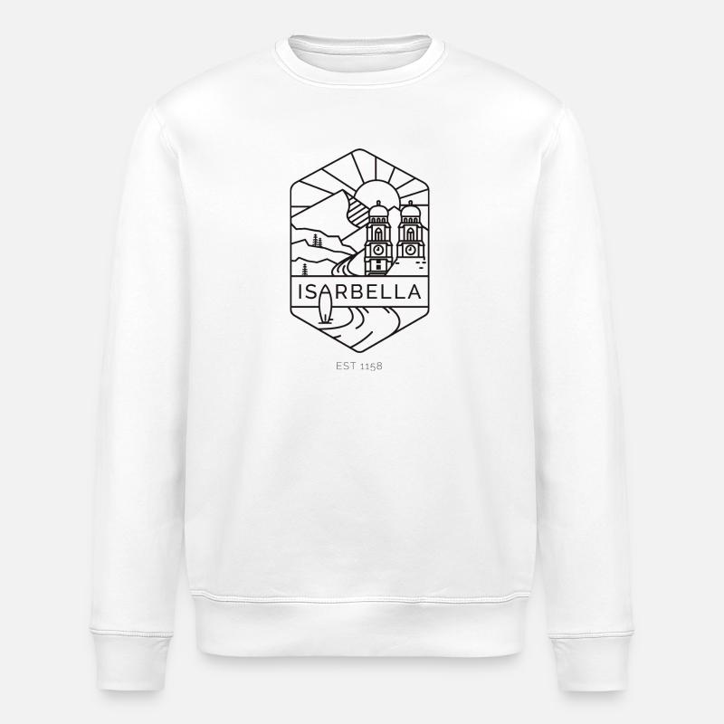 ISARBELLA - Stanley/Stella Unisex Bio-Sweatshirt ROLLER - Weiß
