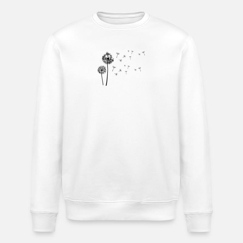 Beau pissenlit, ;) ludique et aéré - Sweat bio ROLLER Stanley/Stella Unisexe - blanc