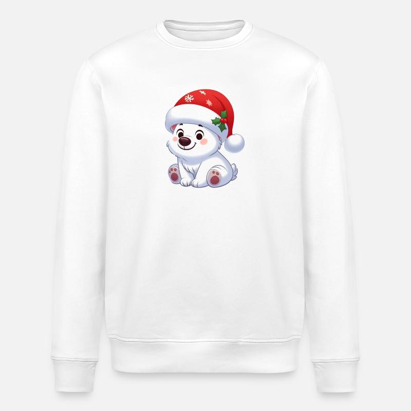 polar bear 13 - Sweat bio ROLLER Stanley/Stella Unisexe - blanc