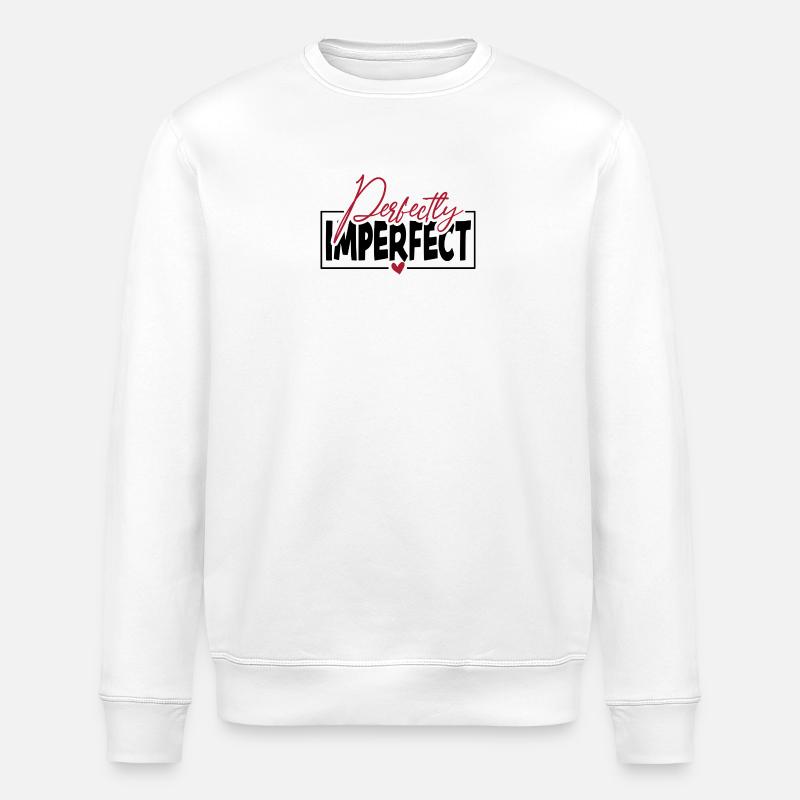 Perfectly Imperfect - Stanley/Stella Unisex Bio-Sweatshirt ROLLER - Weiß