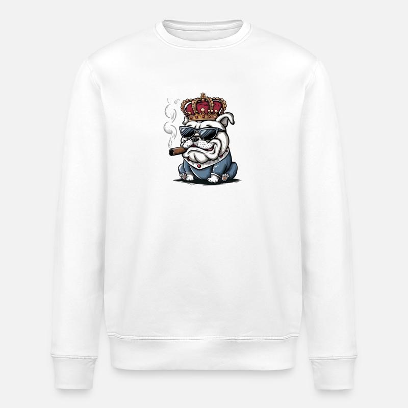 Cool Dog - Stanley/Stella ROLLER Unisex Organic Sweatshirt - white