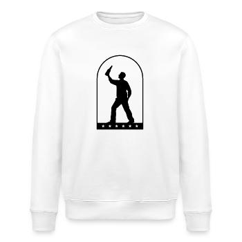 Trinken Flasche Bier - Stanley/Stella Unisex Bio-Sweatshirt ROLLER - Weiß - Vorne - Nik (191cm)