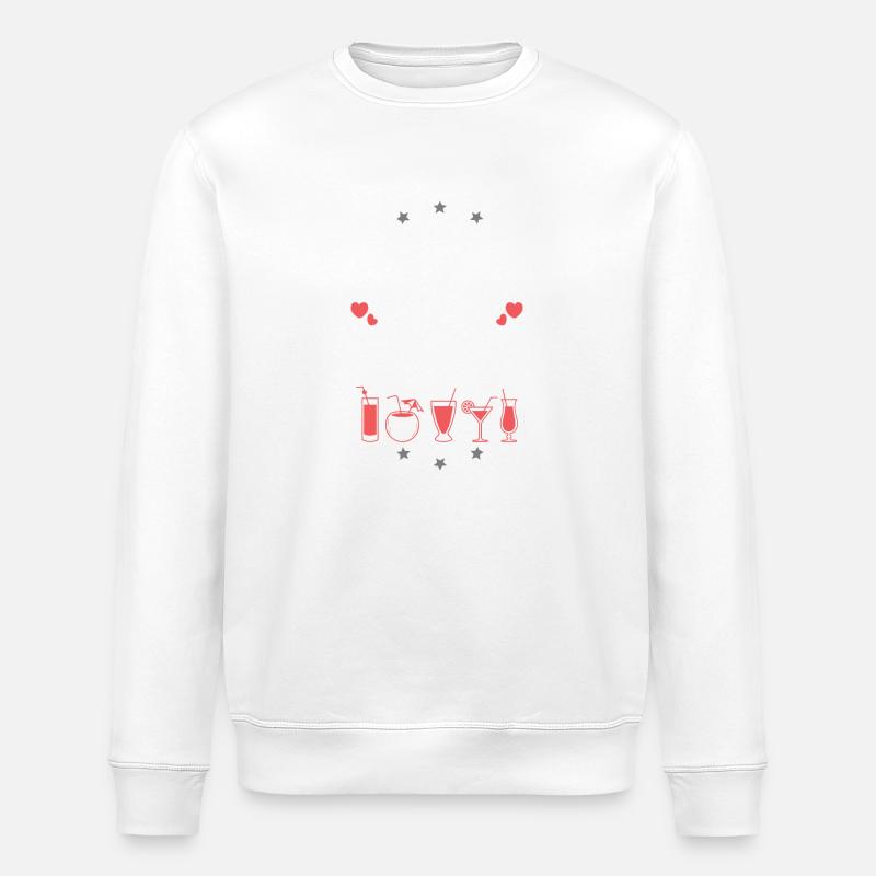 Malle Drinking Team - Stanley/Stella Unisex Bio-Sweatshirt ROLLER - Weiß
