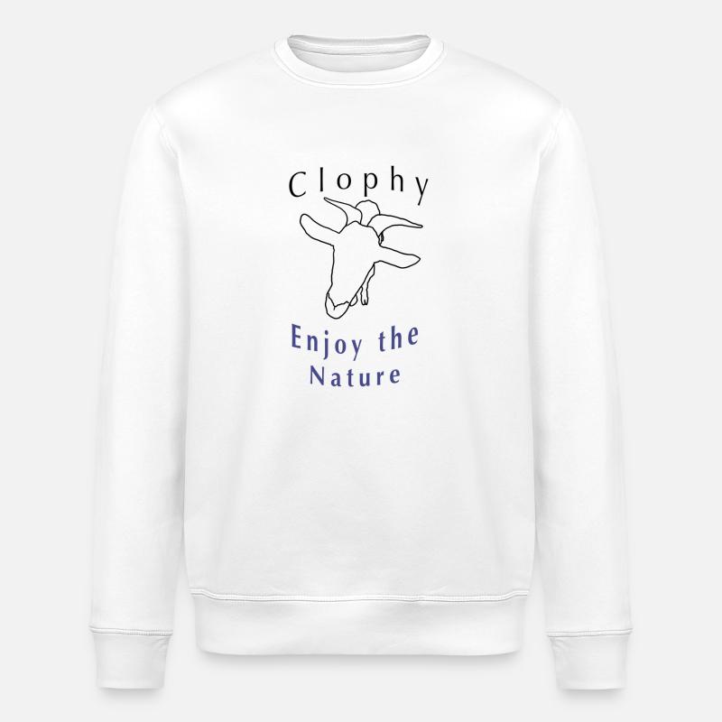 Chèvre - Sweat bio ROLLER Stanley/Stella Unisexe - blanc