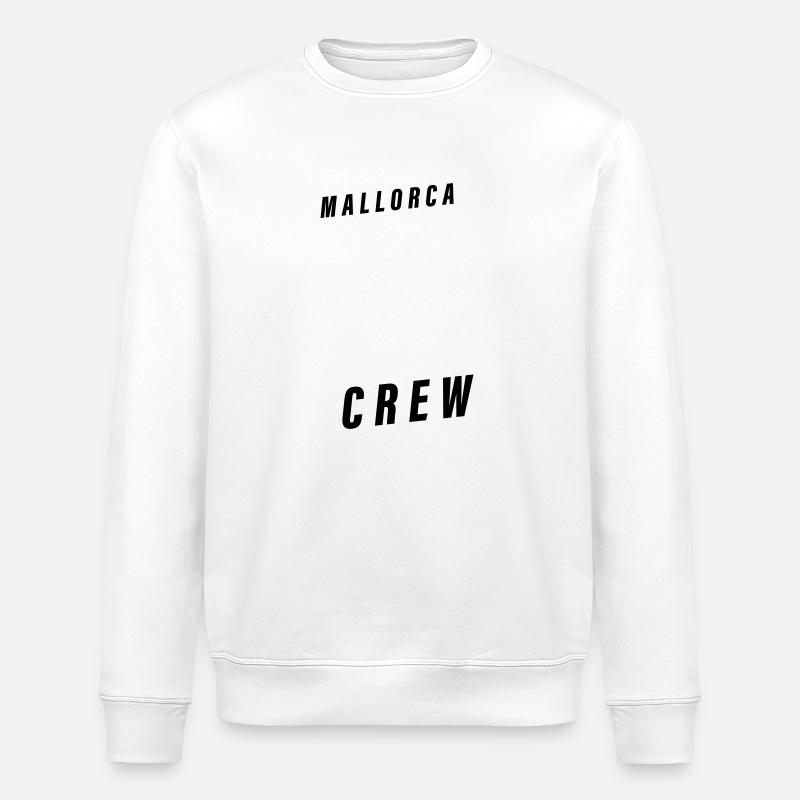 Mallorca Crew Palme Anker - Stanley/Stella Unisex Bio-Sweatshirt ROLLER - Weiß