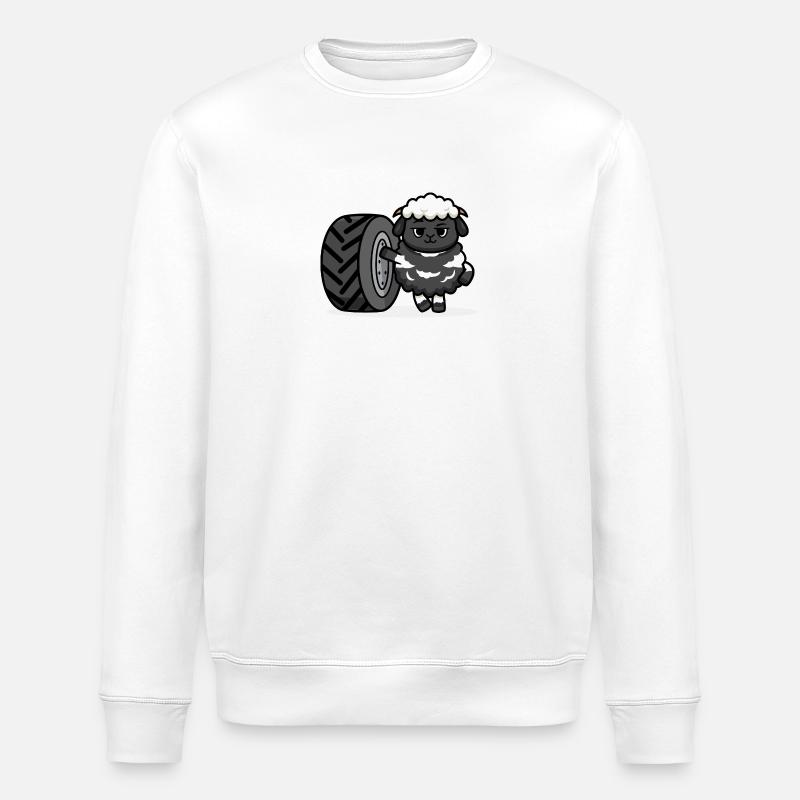 Traktorschafe - Stanley/Stella Unisex Bio-Sweatshirt ROLLER - Weiß