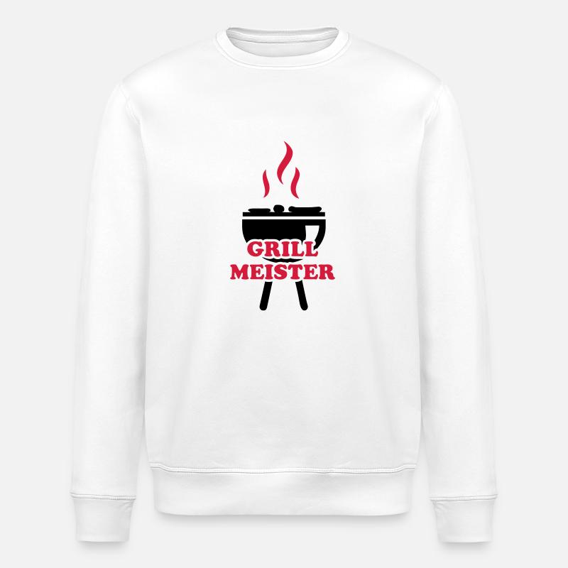 Maître de gril - Sweat bio ROLLER Stanley/Stella Unisexe - blanc