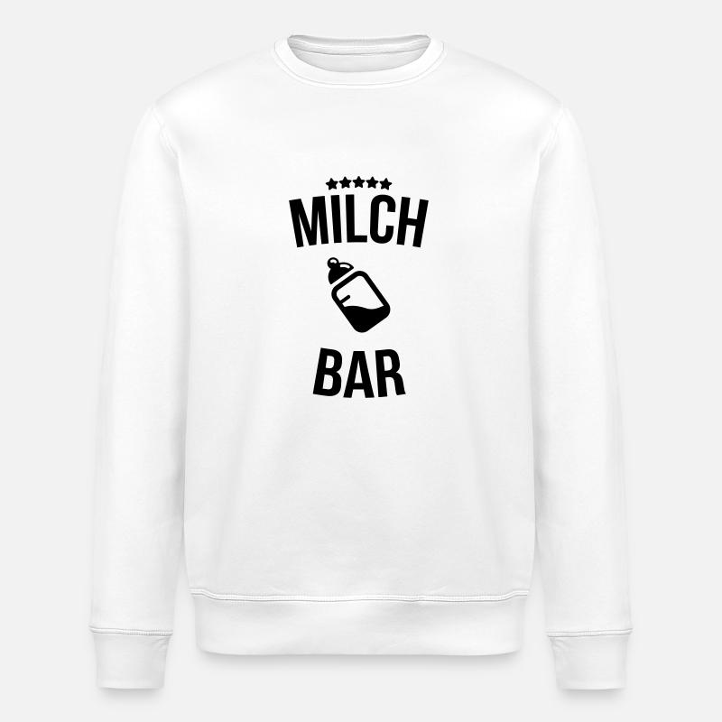 Milch Bar - Stanley/Stella Unisex Bio-Sweatshirt ROLLER - Weiß
