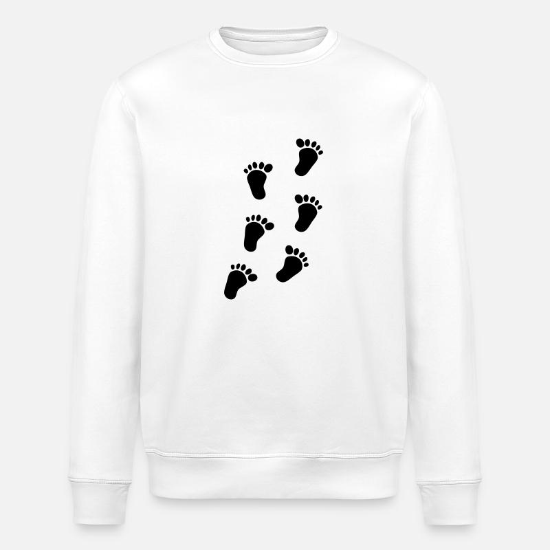 pieds de bébé - Sweat bio ROLLER Stanley/Stella Unisexe - blanc