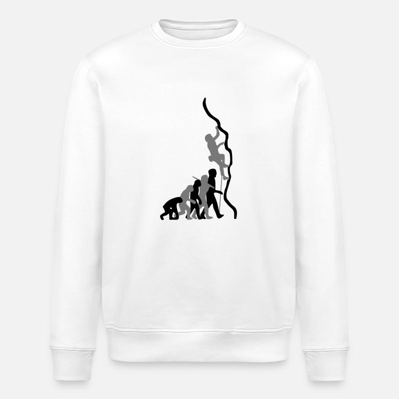 Climb Evolution 2c - Stanley/Stella ROLLER Unisex Organic Sweatshirt - white