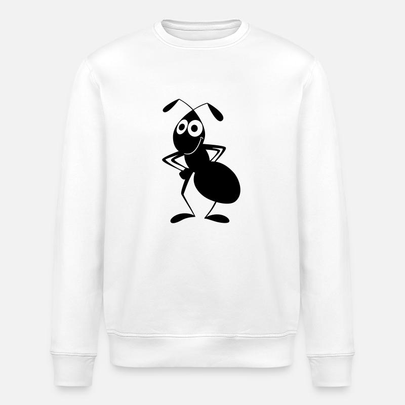 ant - Stanley/Stella ROLLER Unisex Organic Sweatshirt - white