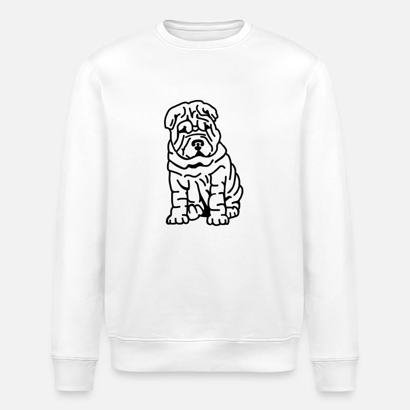 Shar Pei - Stanley/Stella ROLLER Unisex Organic Sweatshirt - white