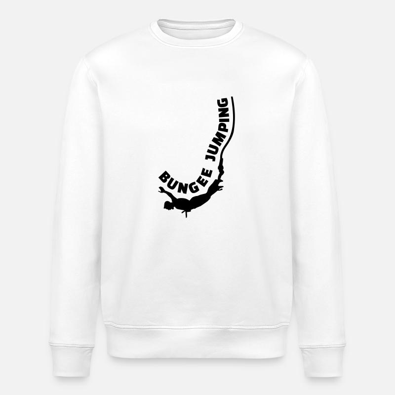 Bungee jumping - Stanley/Stella ROLLER Unisex Organic Sweatshirt - white