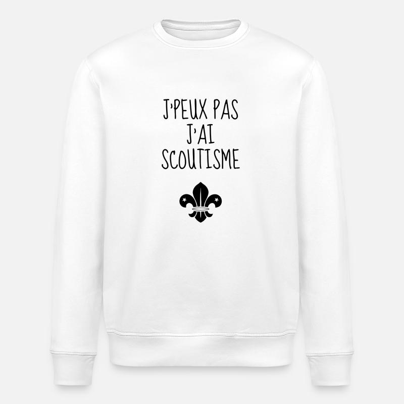 scout / scouting / scoutisme / guide - Sweat bio ROLLER Stanley/Stella Unisexe - blanc