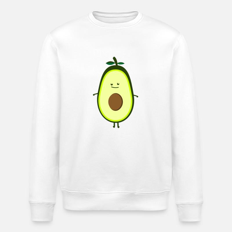 Avocat mignon - Sweat bio ROLLER Stanley/Stella Unisexe - blanc