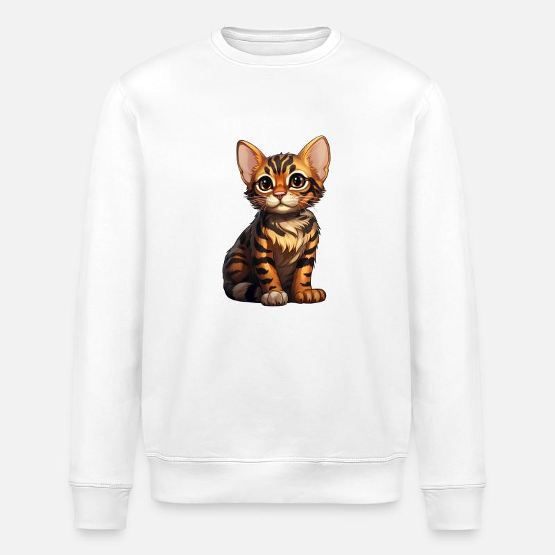 BengalCat - Sweat bio ROLLER Stanley/Stella Unisexe - blanc