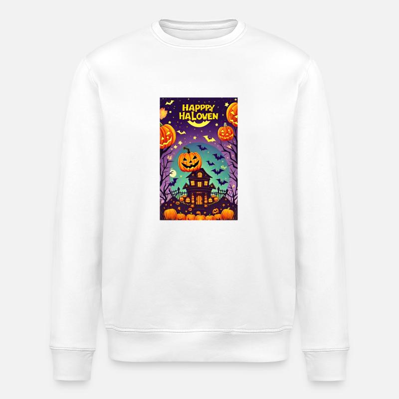 Joyeux halloween - Sweat bio ROLLER Stanley/Stella Unisexe - blanc