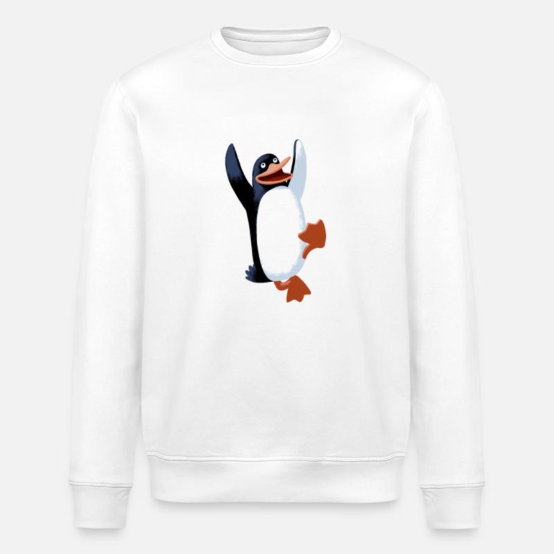 Pinguin - Stanley/Stella Unisex Bio-Sweatshirt ROLLER - Weiß