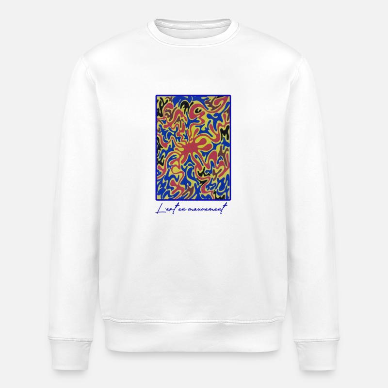 L'art en mouvement - Sweat bio ROLLER Stanley/Stella Unisexe - blanc