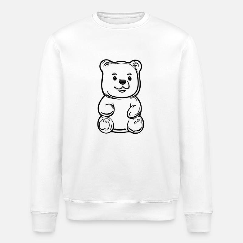 Teddybär - Stanley/Stella Unisex Bio-Sweatshirt ROLLER - Weiß