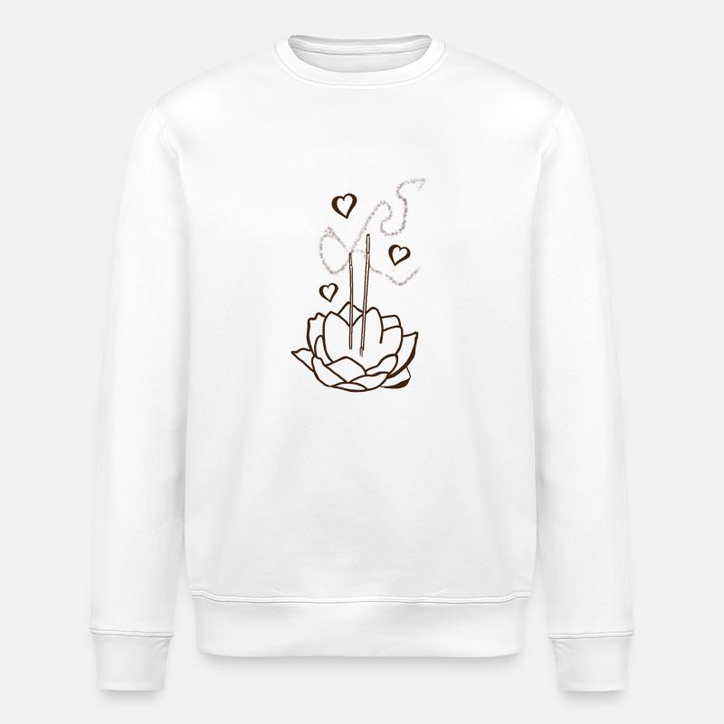 Encens - Sweat bio ROLLER Stanley/Stella Unisexe - blanc