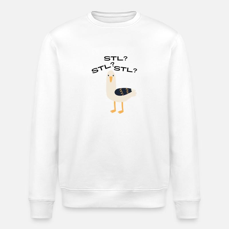 Mouette STL ? - Sweat bio ROLLER Stanley/Stella Unisexe - blanc