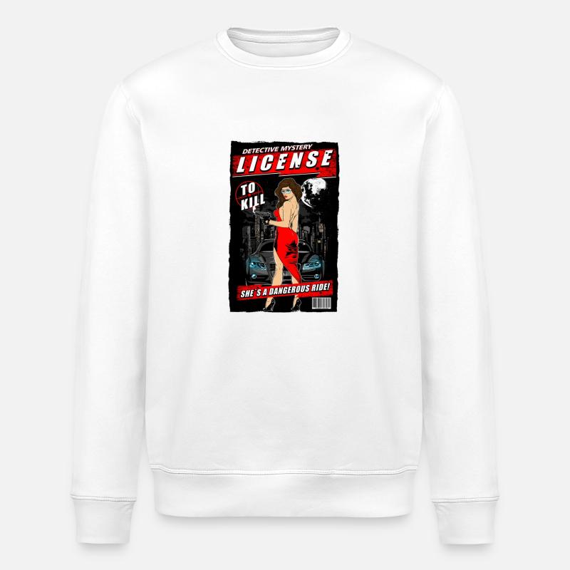 détective - Sweat bio ROLLER Stanley/Stella Unisexe - blanc