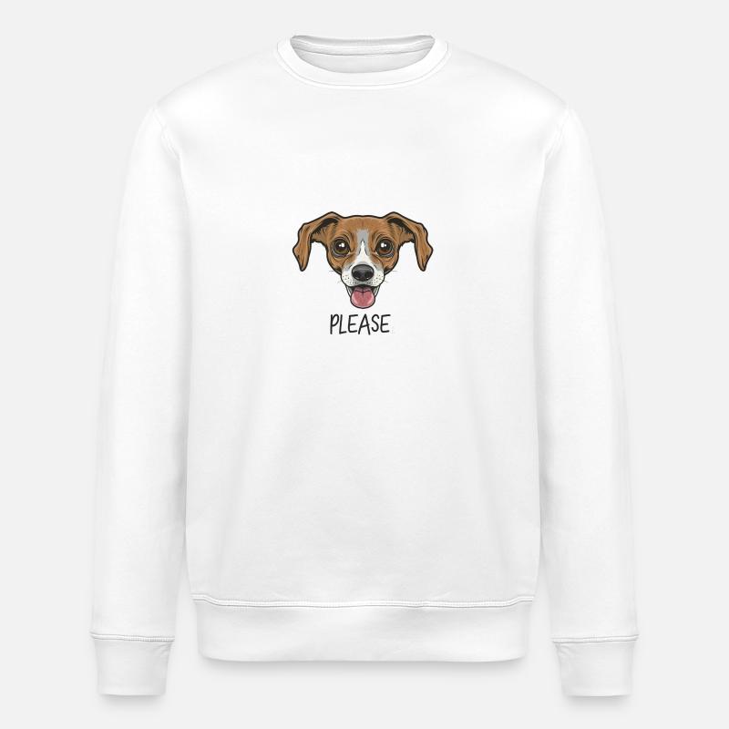 Angenehmer Hund - Stanley/Stella Unisex Bio-Sweatshirt ROLLER - Weiß