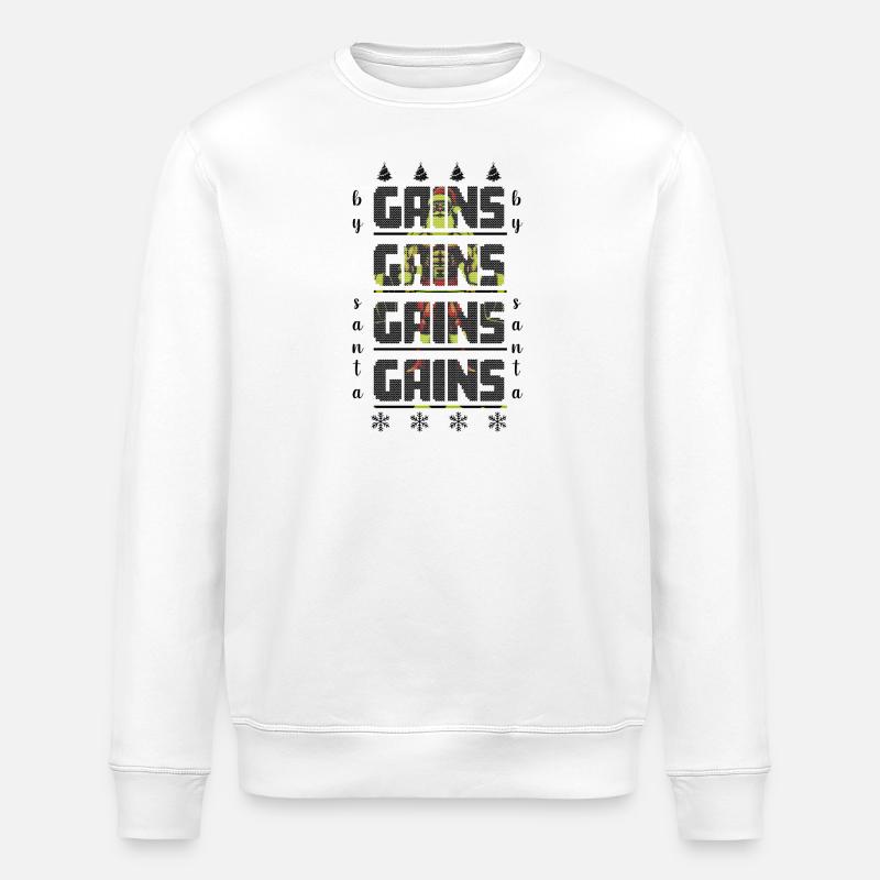 Gewinne durch den Weihnachtsmann - Stanley/Stella Unisex Bio-Sweatshirt ROLLER - Weiß