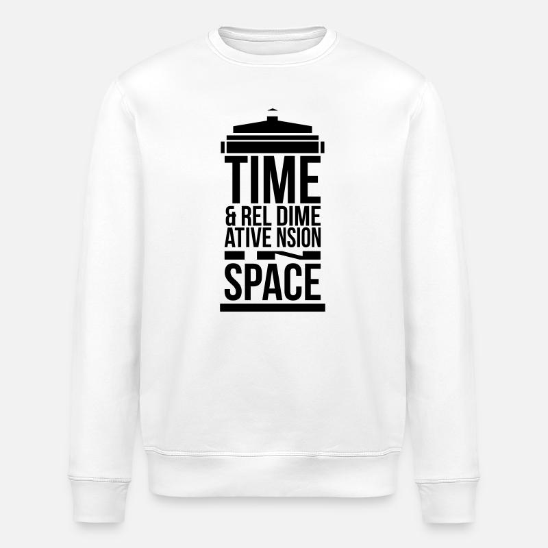 Tardis - Stanley/Stella ROLLER Unisex Organic Sweatshirt - white