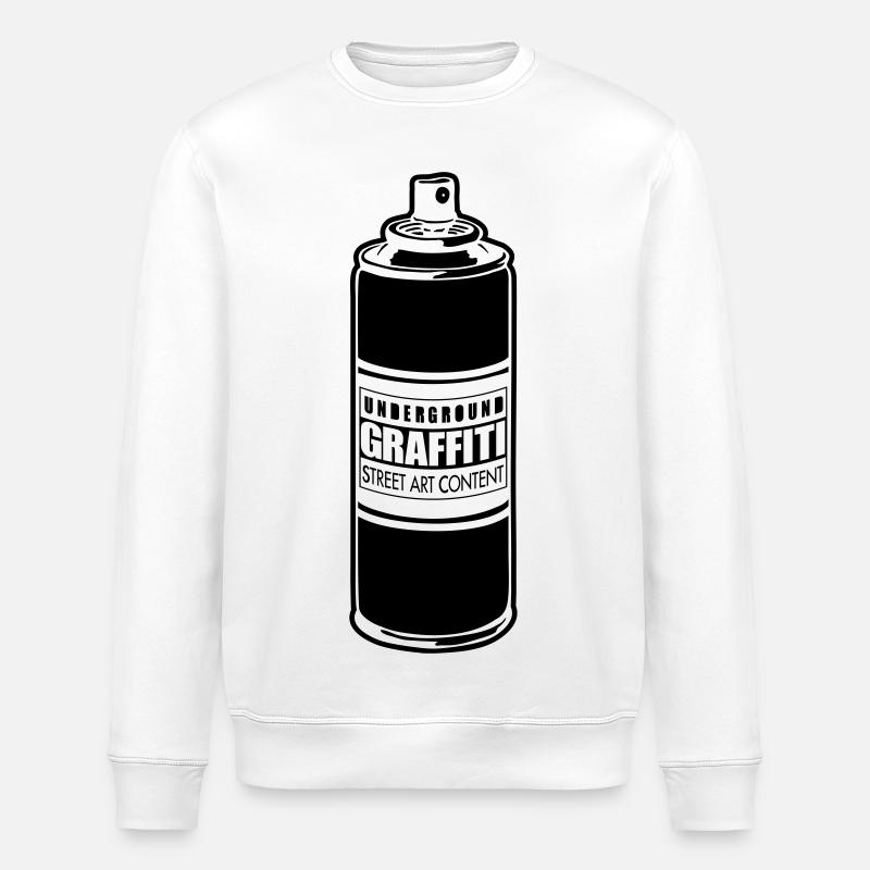 Street art maker flex - Sweat bio ROLLER Stanley/Stella Unisexe - blanc