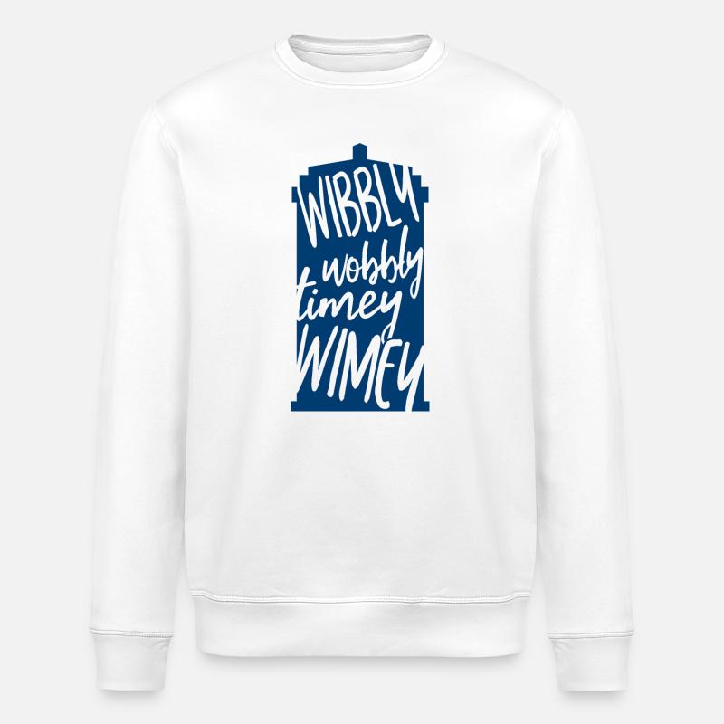 Wibbly Wobbly Timey WImey - Sweat bio ROLLER Stanley/Stella Unisexe - blanc