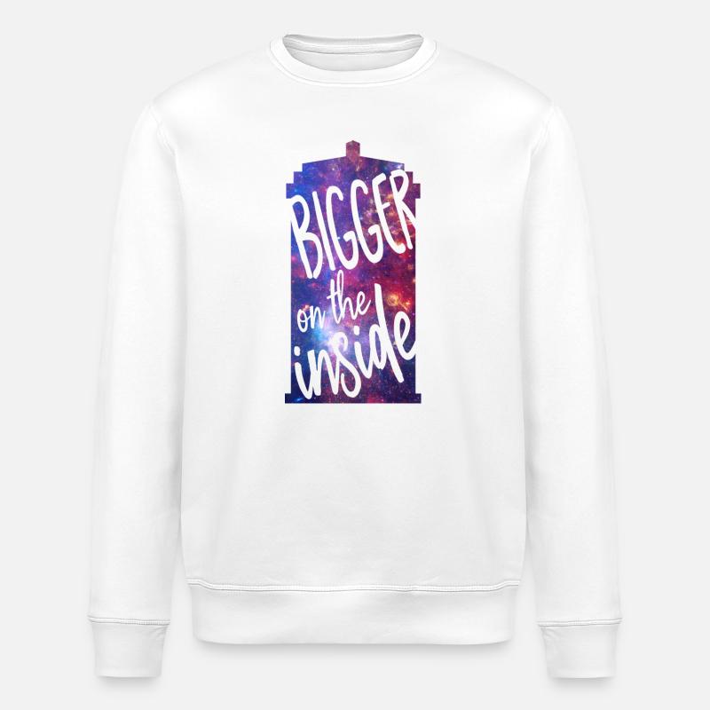 Bigger on the inside - Stanley/Stella Unisex Bio-Sweatshirt ROLLER - Weiß