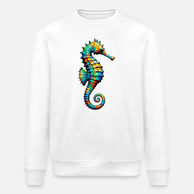 Hippocampe - Sweat bio ROLLER Stanley/Stella Unisexe - blanc