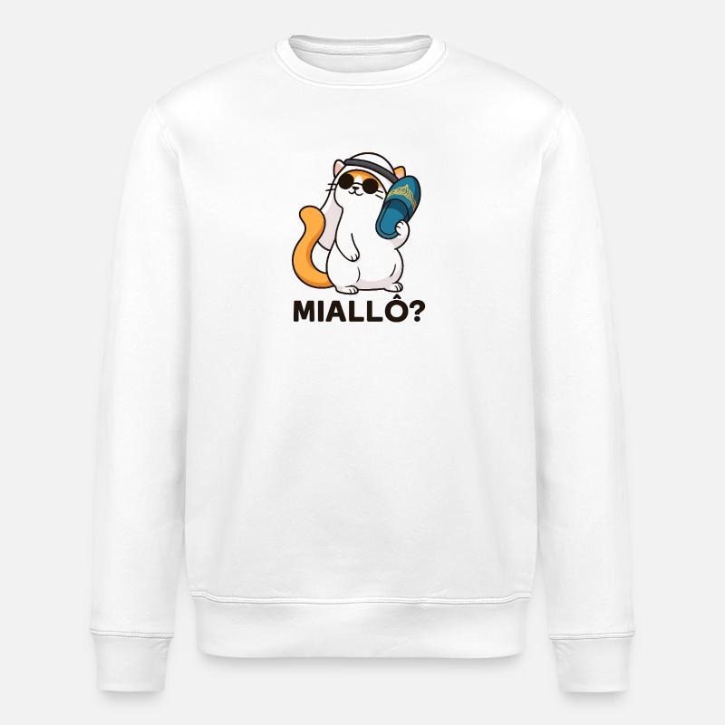Chatpelle #1 - Miallô? - Sweat bio ROLLER Stanley/Stella Unisexe - blanc