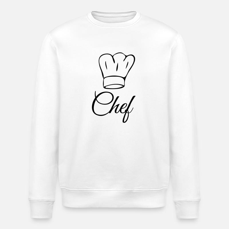 Küchenchef Koch Chef - Stanley/Stella Unisex Bio-Sweatshirt ROLLER - Weiß