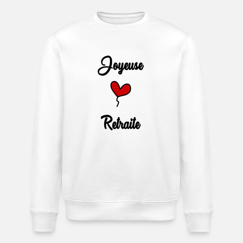JOYEUSE RETRAITE - Sweat bio ROLLER Stanley/Stella Unisexe - blanc