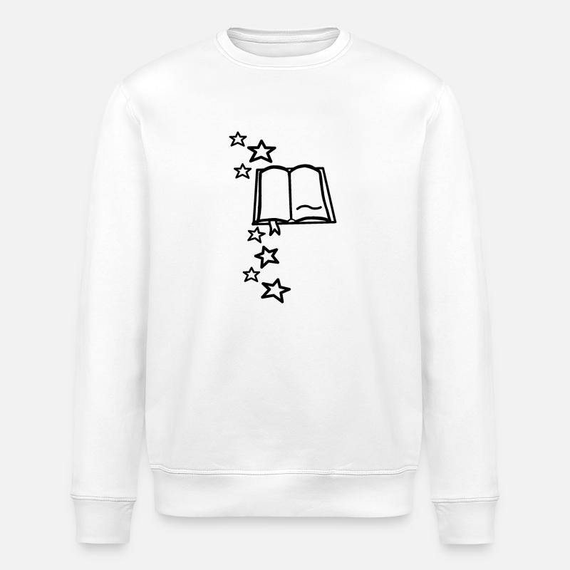 Magisches Buch - Stanley/Stella Unisex Bio-Sweatshirt ROLLER - Weiß