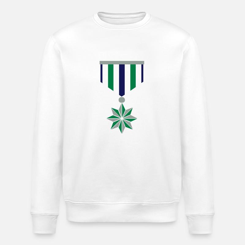 orden / medal (3c) - Stanley/Stella Unisex Bio-Sweatshirt ROLLER - Weiß
