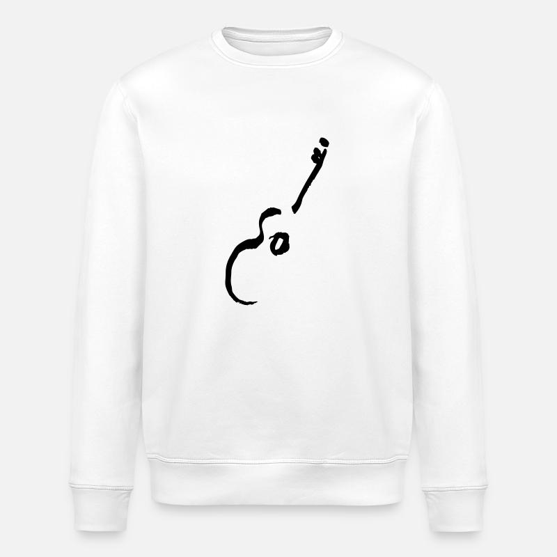 Gitarre - Stanley/Stella Unisex Bio-Sweatshirt ROLLER - Weiß