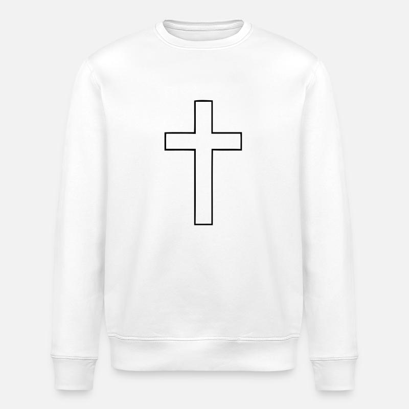 kreuz - Stanley/Stella Unisex Bio-Sweatshirt ROLLER - Weiß