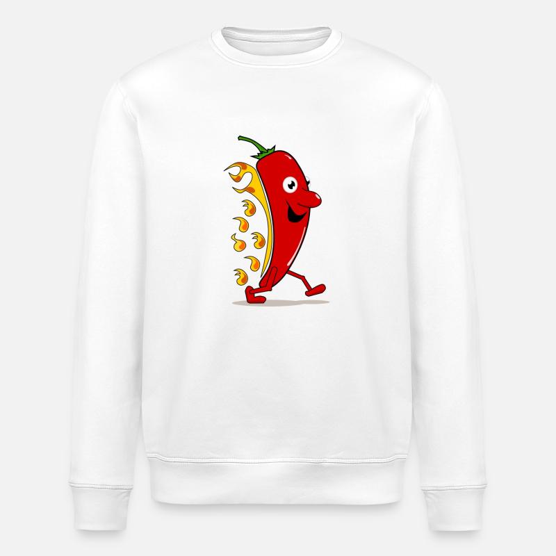 Red hot chili - Stanley/Stella Unisex Bio-Sweatshirt ROLLER - Weiß