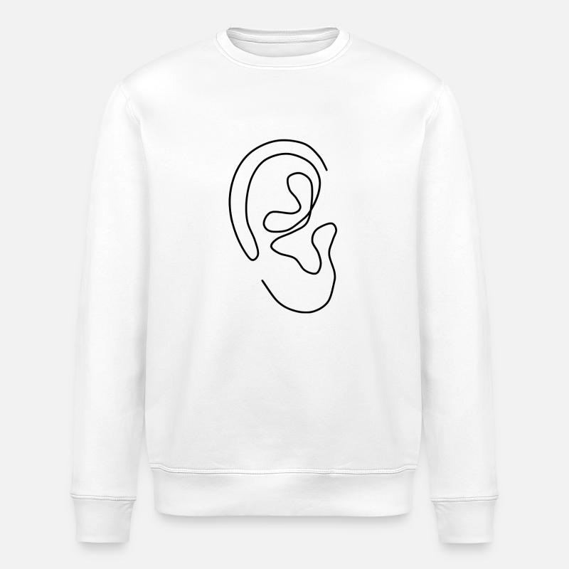 oreille - Sweat bio ROLLER Stanley/Stella Unisexe - blanc
