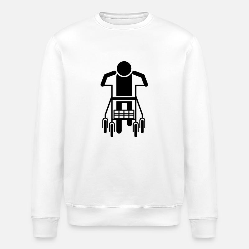 Rollator - Stanley/Stella Unisex Bio-Sweatshirt ROLLER - Weiß