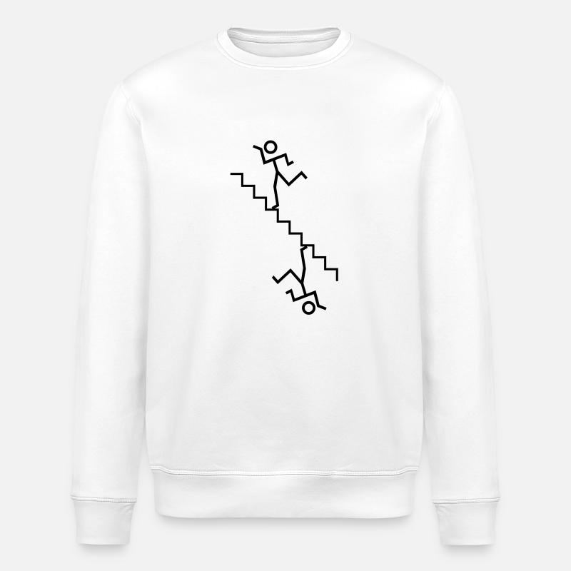 manière d'escalier - Sweat bio ROLLER Stanley/Stella Unisexe - blanc