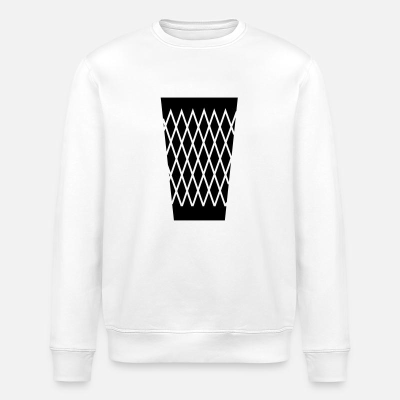 Geripptes - Schoppe Glas - Stanley/Stella Unisex Bio-Sweatshirt ROLLER - Weiß
