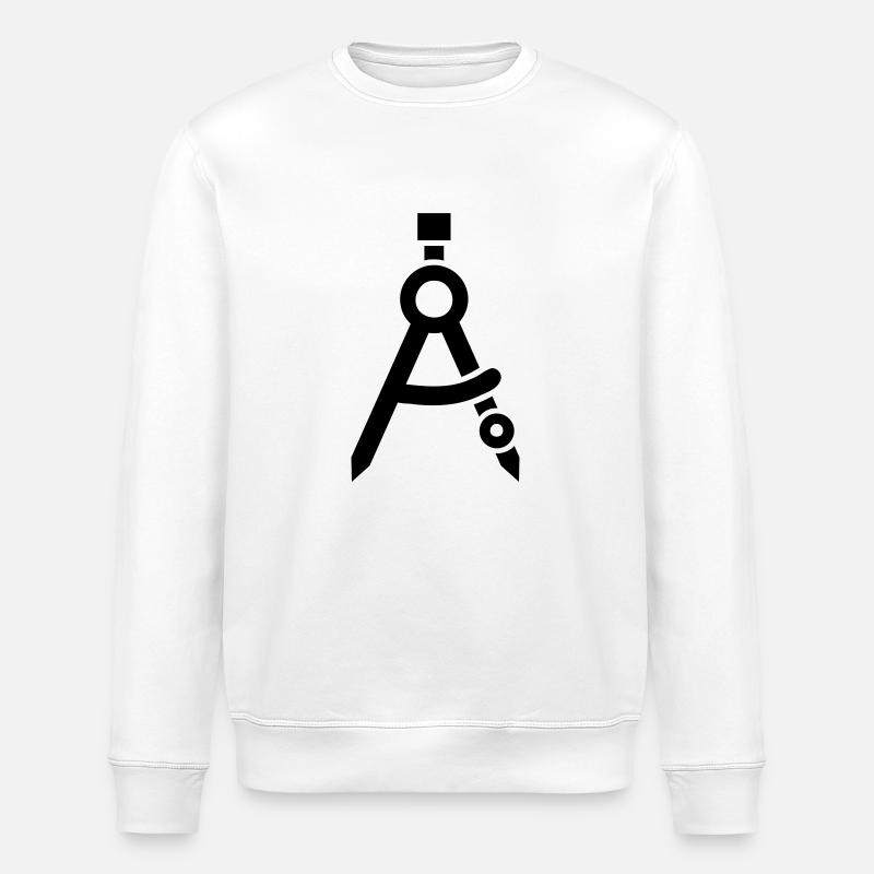 Compass - Stanley/Stella ROLLER Unisex Organic Sweatshirt - white